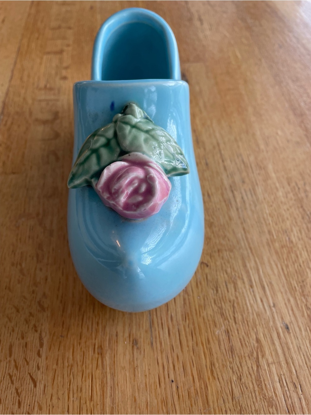 McCoy vintage light blue planter